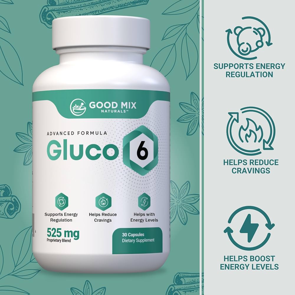 Gluco6 Blood Sugar Support — 2 Bottles (60-Day Supply)
