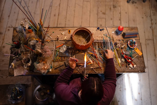 Artisan Recycled Glass Countertop Fabrication in North Bend, OR