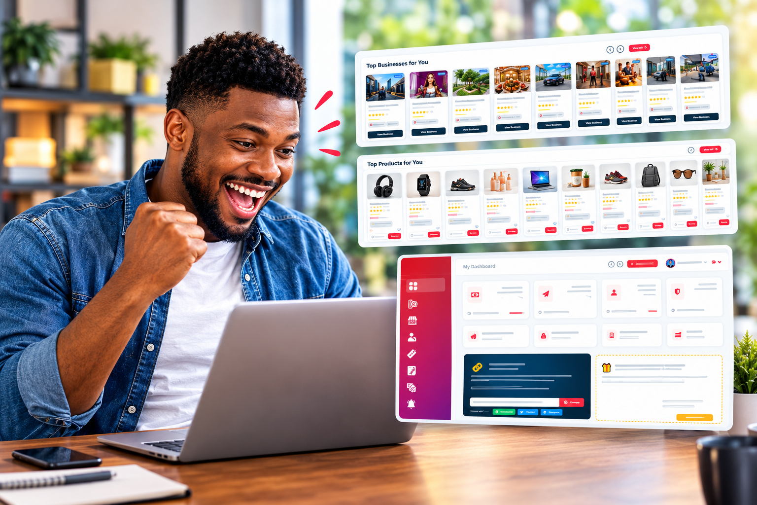 Verified local business owner receiving direct customer leads and orders on GetNomics